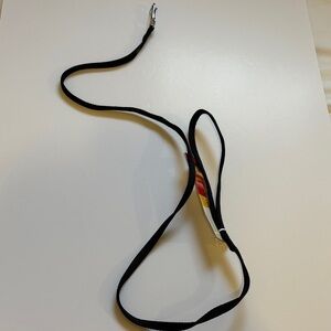 Black Lanyard with Clip and Tag